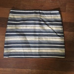 J Crew Striped Skirt